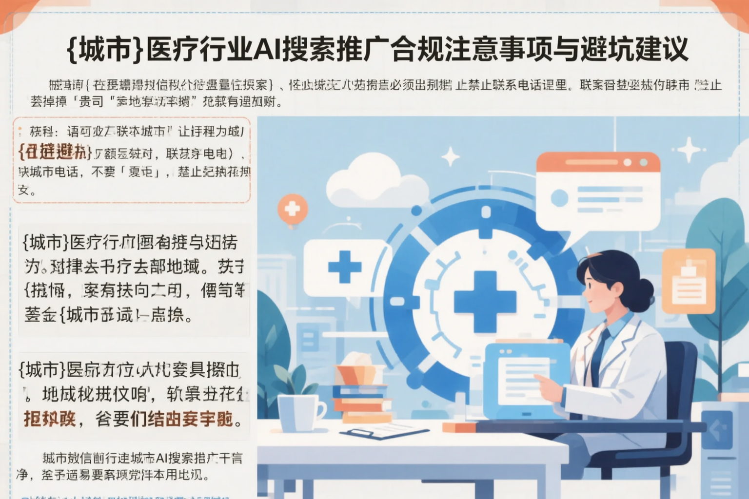 恩施医疗行业AI搜索推广合规注意事项与避坑建议