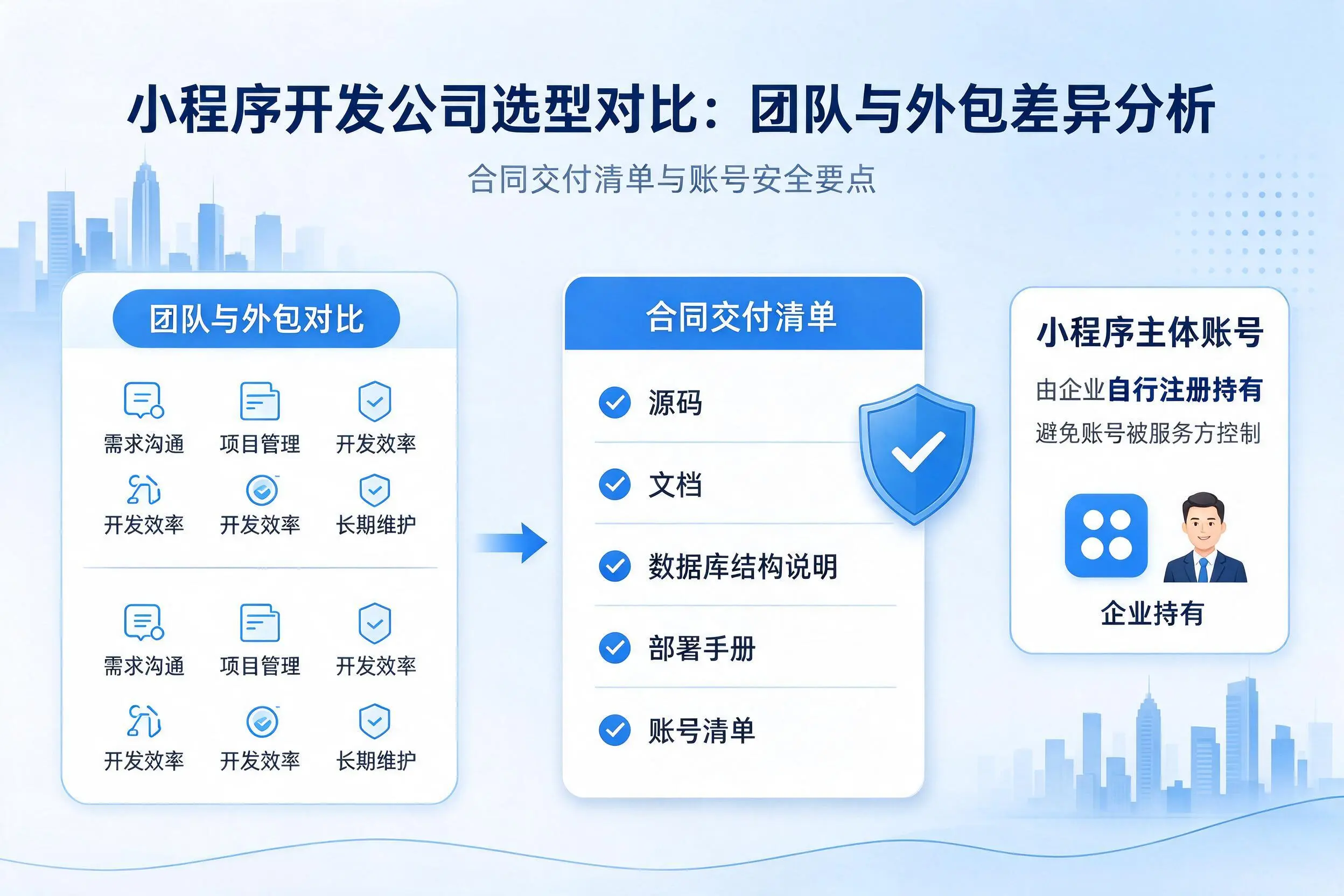 恩施小程序开发公司选型对比：团队与外包差异分析