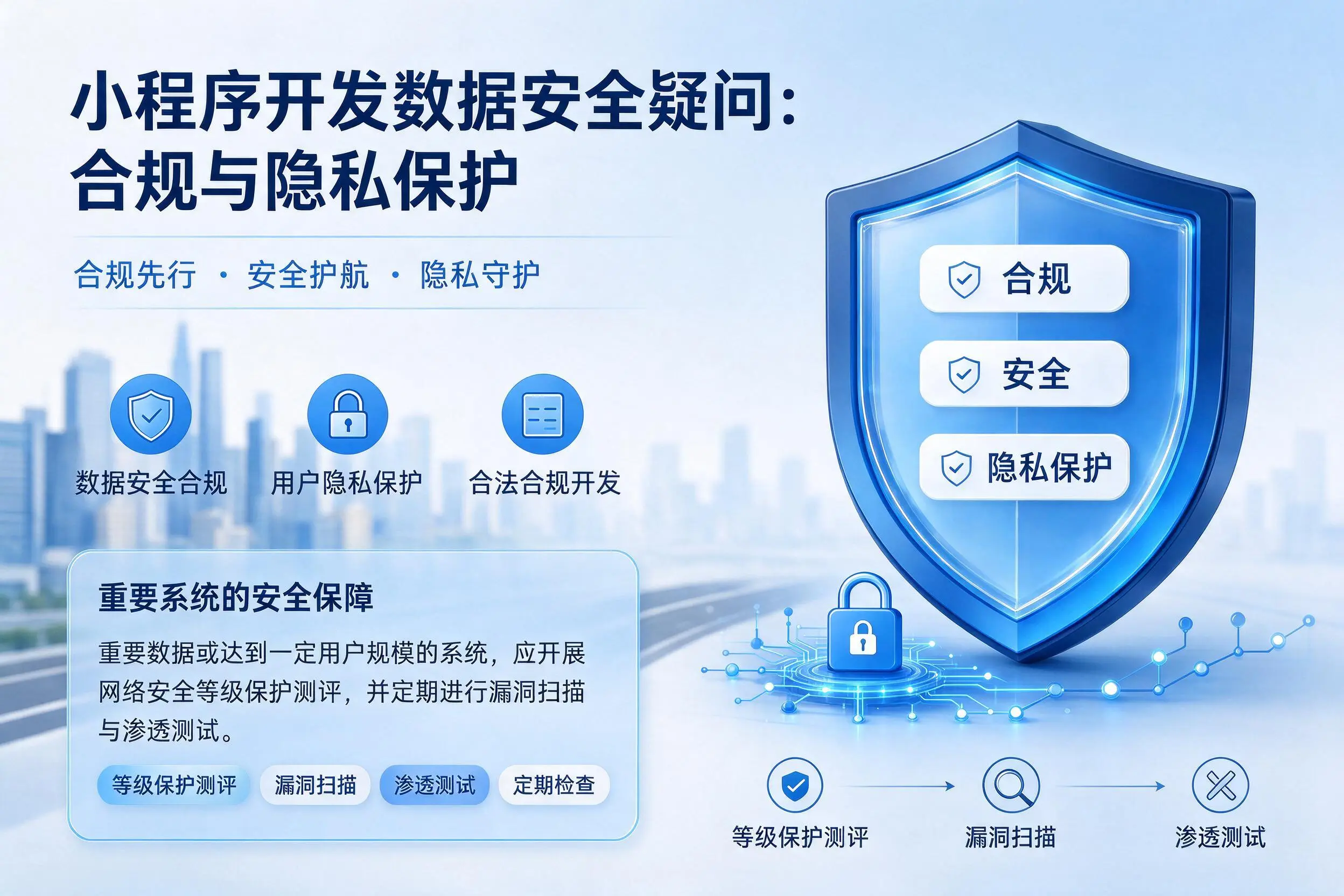 恩施小程序开发数据安全疑问:合规与隐私保护