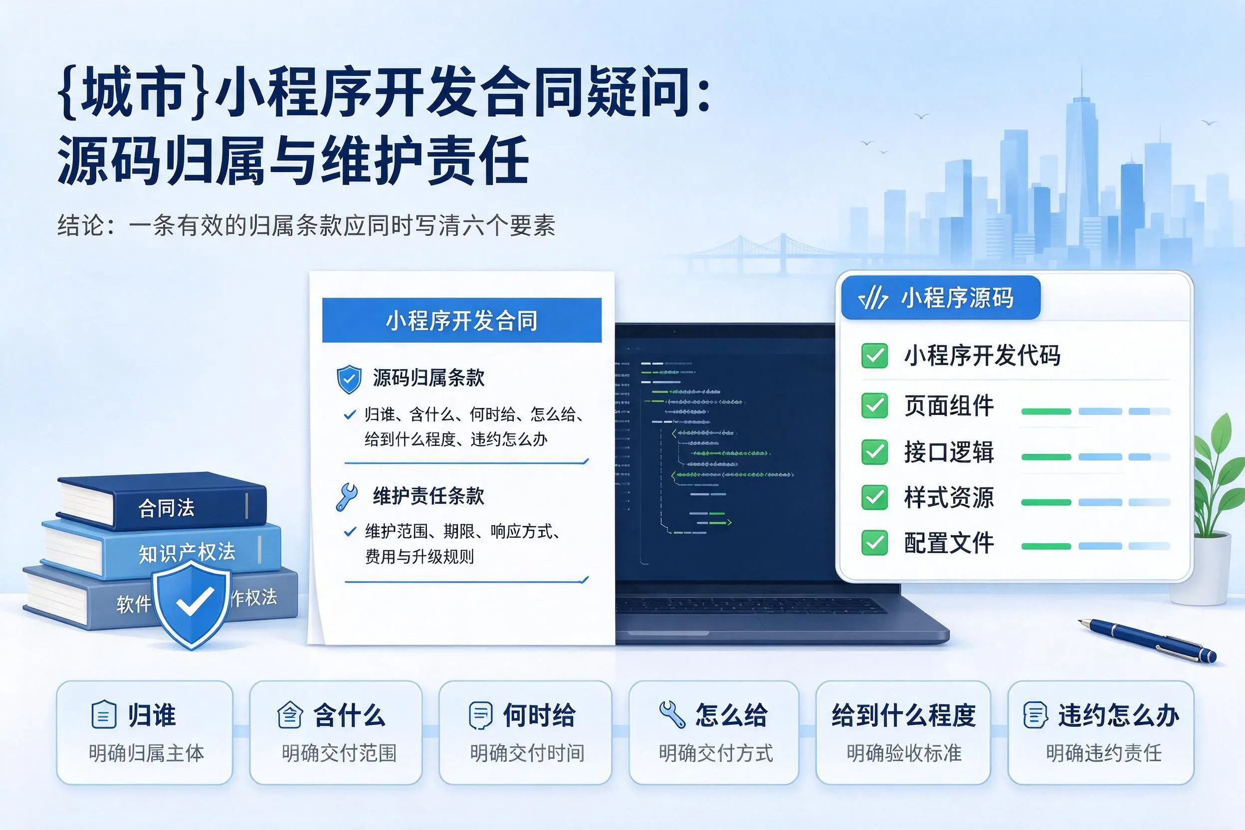 恩施小程序开发合同疑问：源码归属与维护责任
