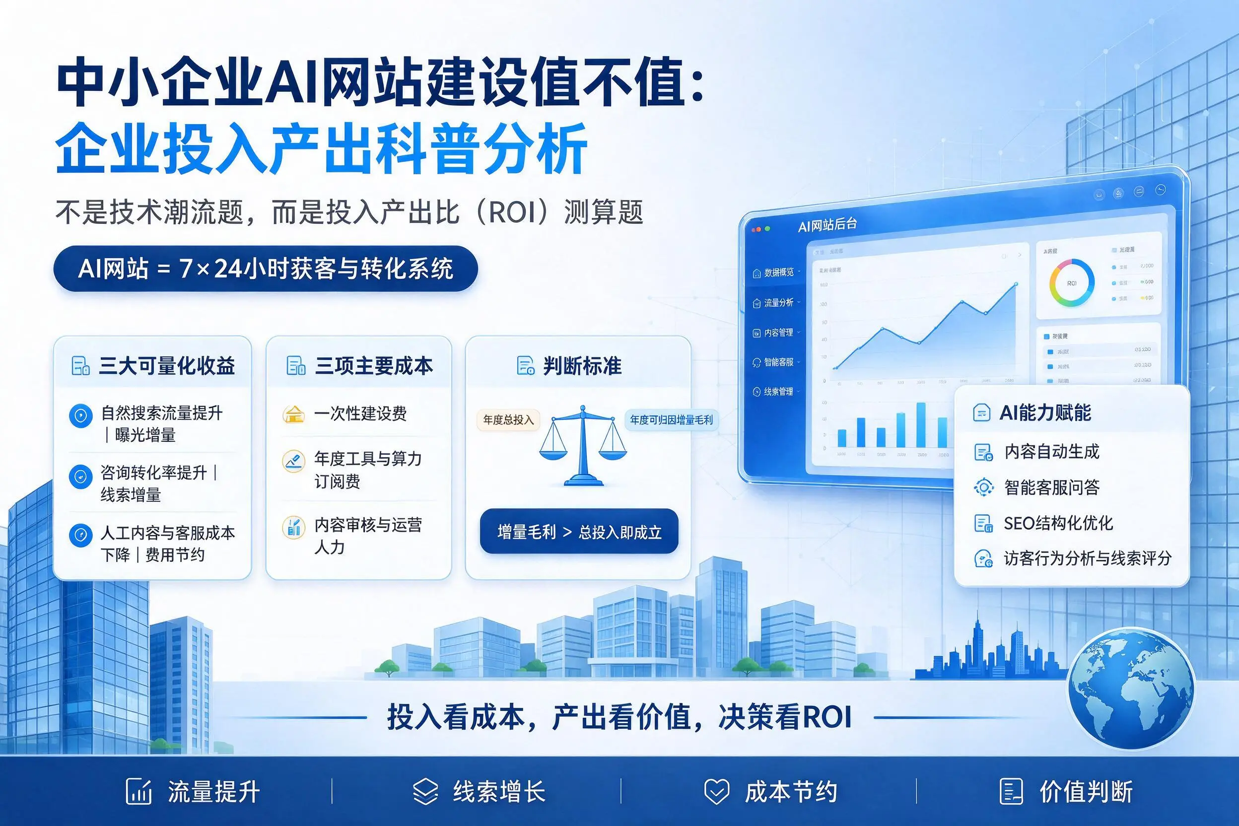 中小企业AI网站建设值不值：恩施企业投入产出科普分析