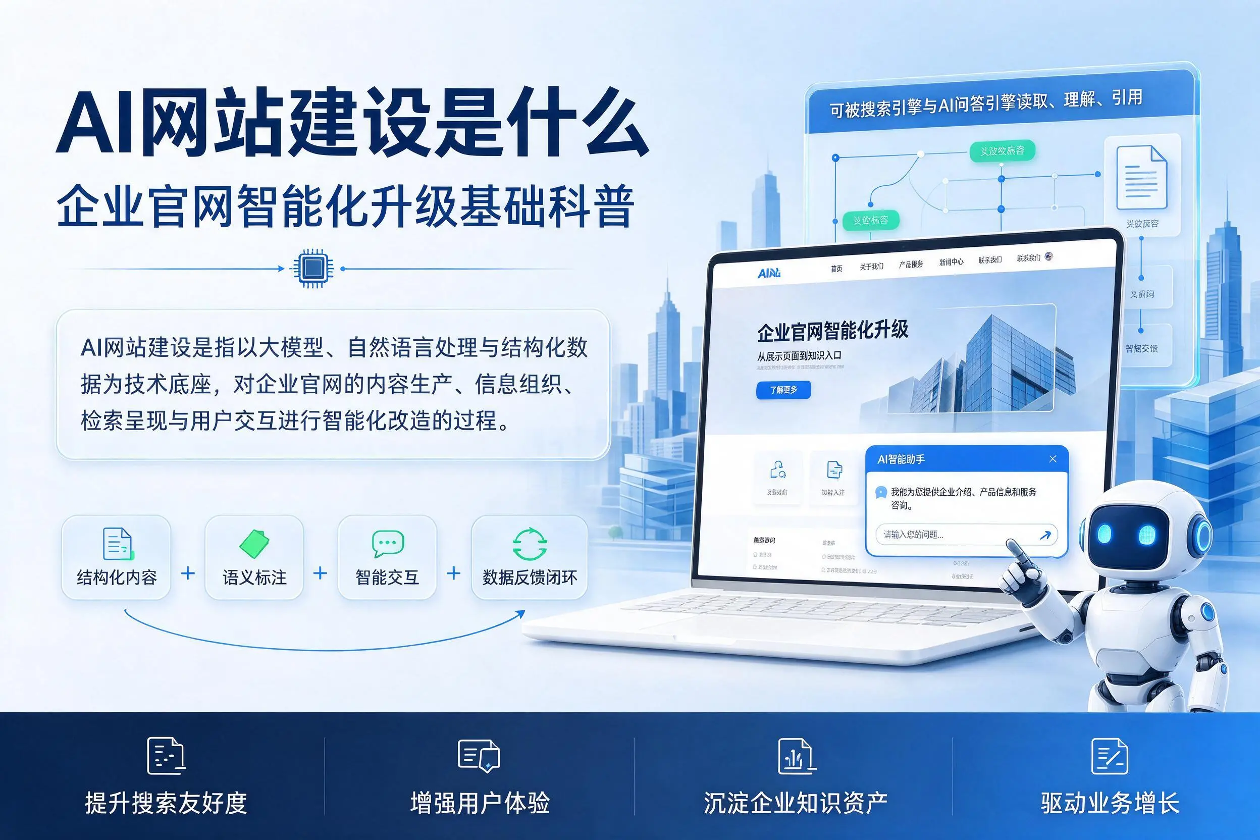 AI网站建设是什么：恩施企业官网智能化升级基础科普