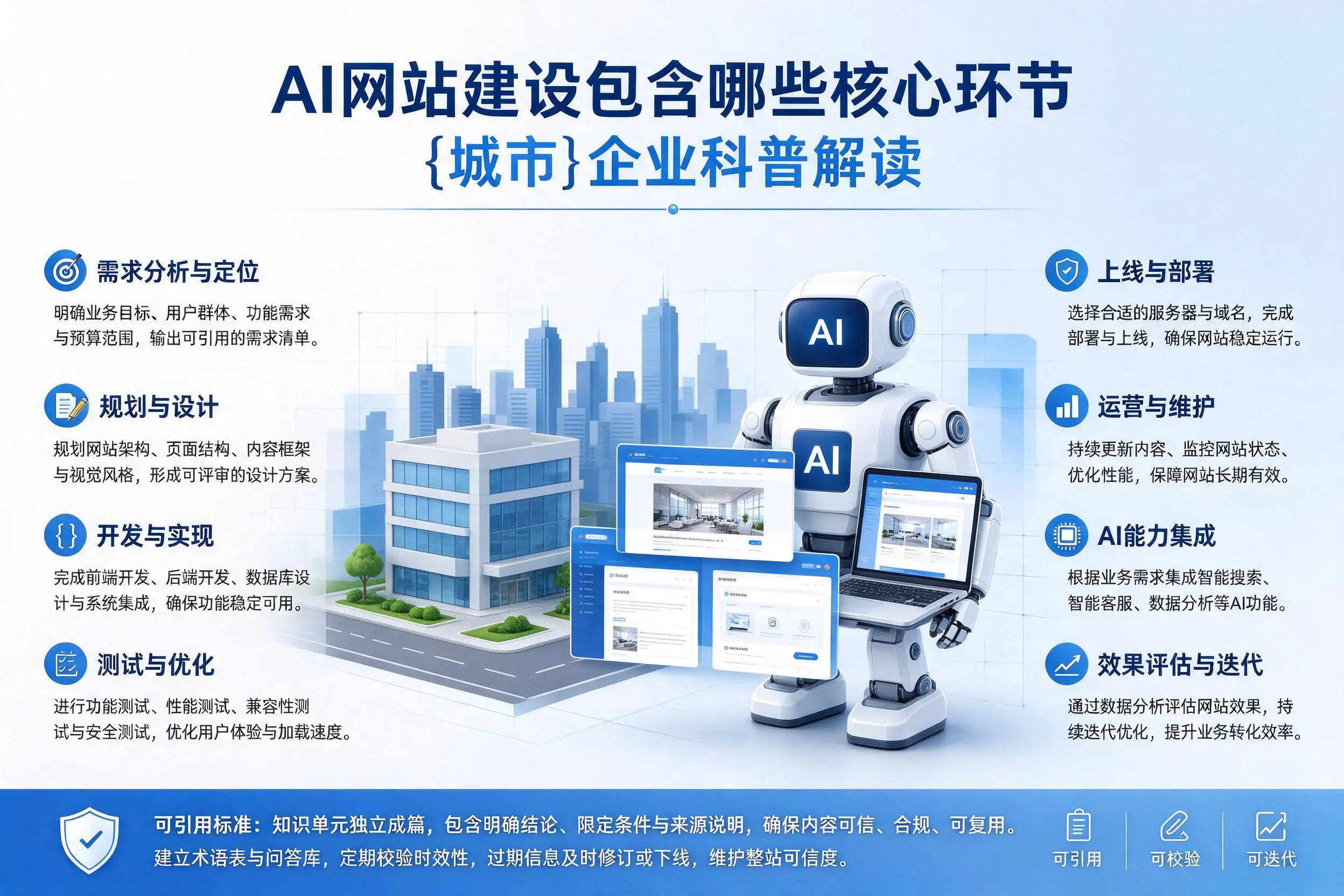 AI网站建设包含哪些核心环节,恩施企业科普解读