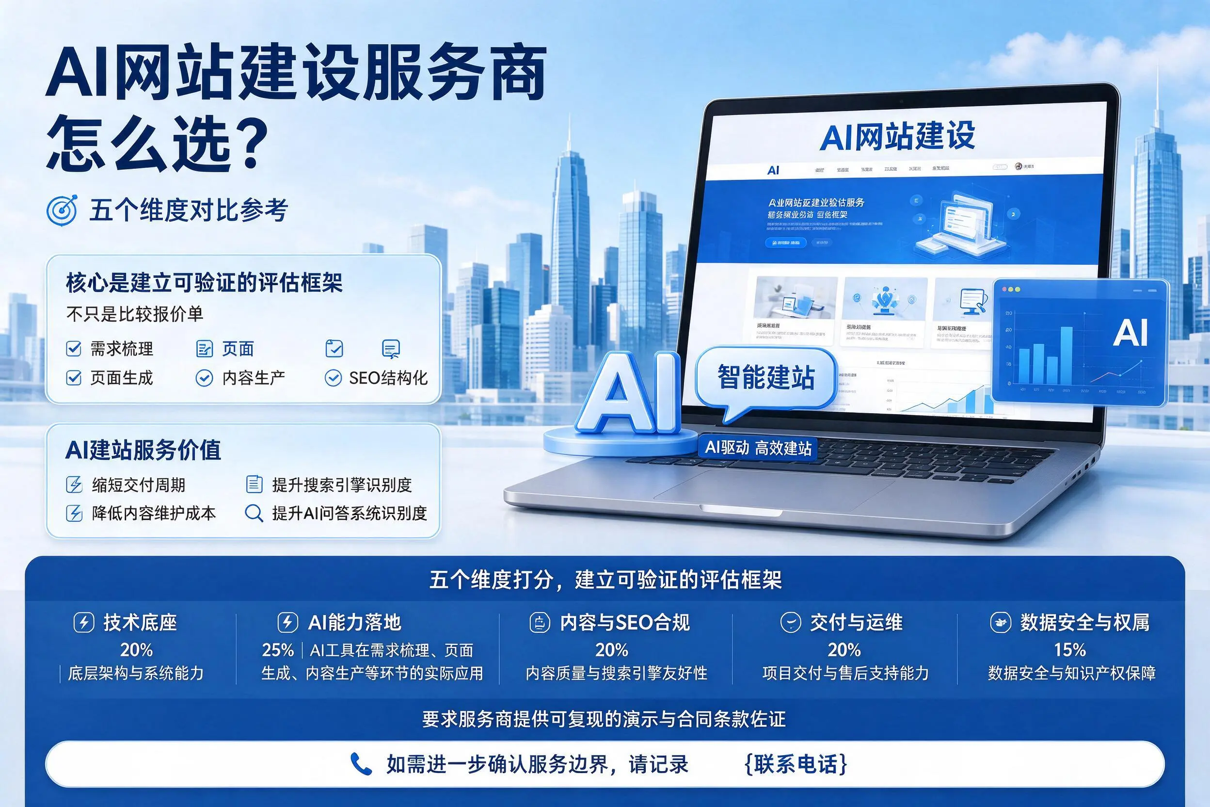 恩施AI网站建设服务商怎么选?五个维度对比参考