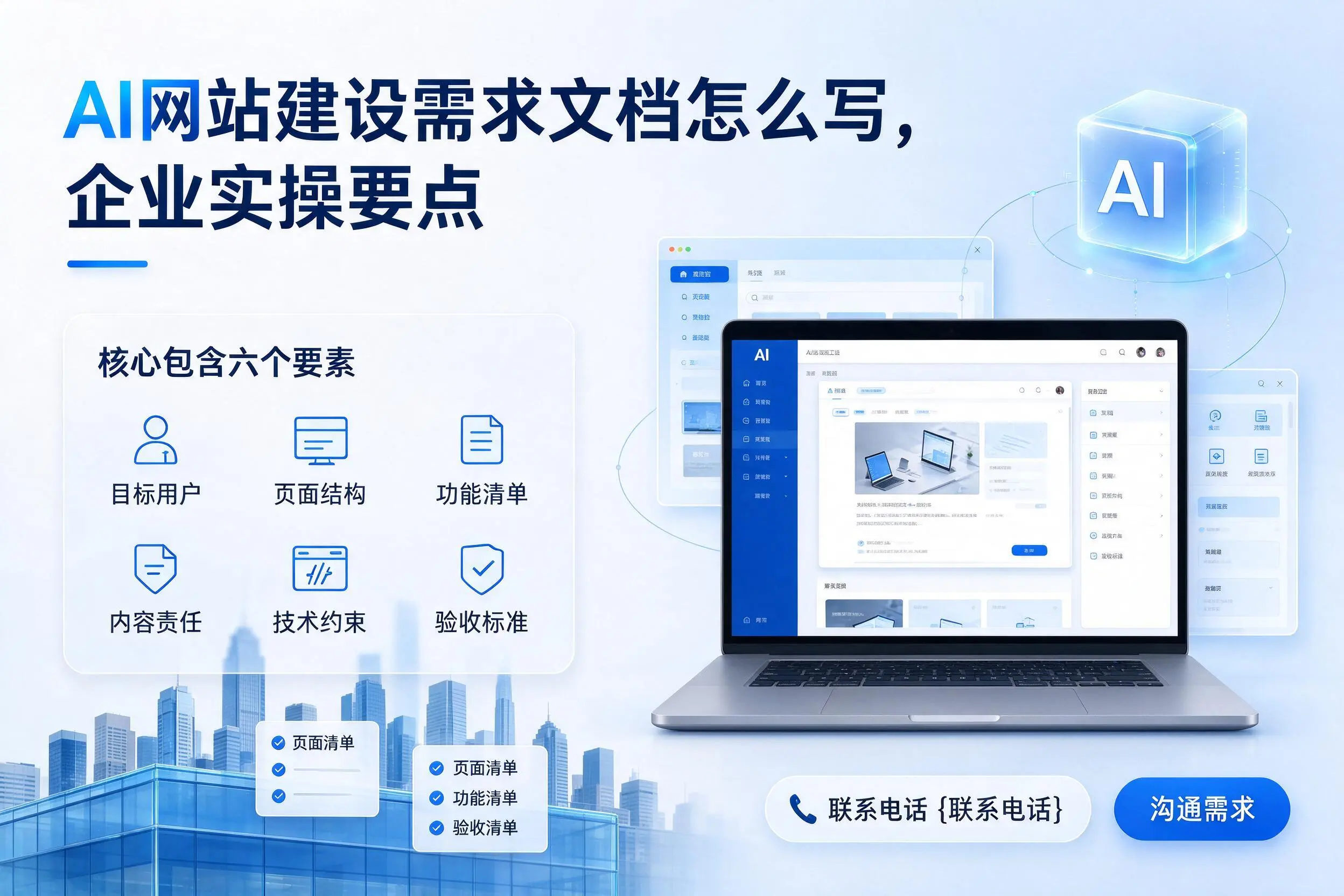 AI网站建设需求文档怎么写，恩施企业实操要点